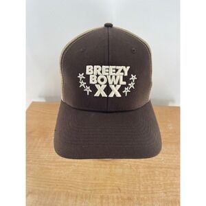 Breezy Bowl XX Chris Brown 10 Years of Trucker Hat Brown Tan Mesh Adjustable